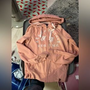 New without tags Aeropostale NY size medium zipper hoodie light pink
